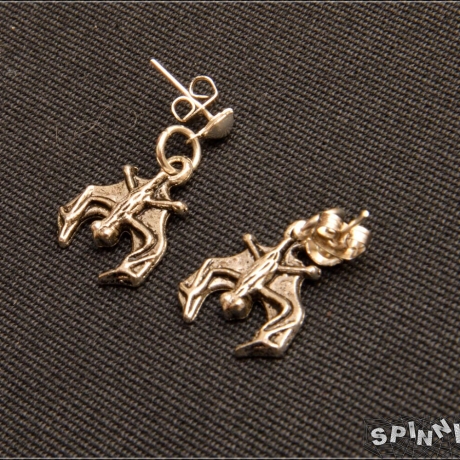 Fledermaus Ohrringe – Ohrstecker, filigran, Gothic, handmade