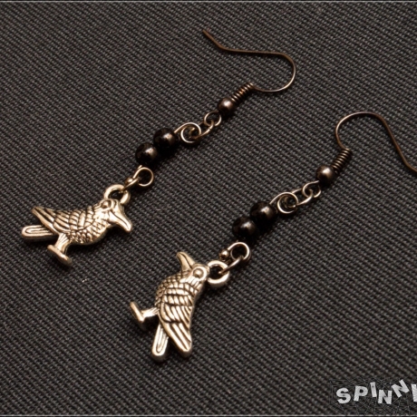 Raben Ohrhänger Gothic Vintage Dunkelromantik Boho handmade