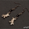 Raben Ohrhänger Gothic Vintage Dunkelromantik Boho handmade
