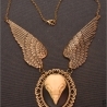 Eulenschädel Flügel Halskette Gothic Dark Romantic Victorian