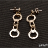 Handschellen Ohrringe Ohrstecker filigran Gothic Metall handmade