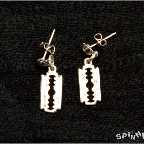 Rasierklingen Ohrringe Ohrstecker Gothic Punk handmade