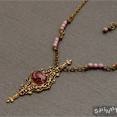 Neo-Victorian Amulett Halskette Medaillon Halsschmuck handmade