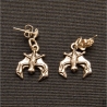 Fledermaus Ohrringe – Ohrstecker, filigran, Gothic, handmade