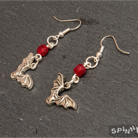 Fledermaus Ohrringe – Gothic Dunkel Romantik handmade