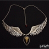 Dämonen Vogelschädel Halskette Gothic Fantasy Steampunk handmade
