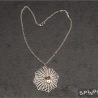 Spinne im Netz Amulett - Gothic, Halskette, Halsschmuck, handmade