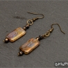 Vintage-Ohrringe „Herbstgold“ –  Neo-Victorian Boho  Romantik