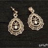 Spinnen Ohrstecker - Ohrringe, Spinnennetz, Spinne, handmade