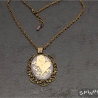 Blumen Medaillon Neo-Victorian Amulett Nostalgie handmade