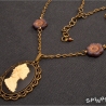 Dia de los Muertos Amulett – Halskette Medaillon Kamee handmade