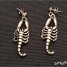 Skorpion Ohrringe - Ohrstecker, Gothic, filigran, handmade