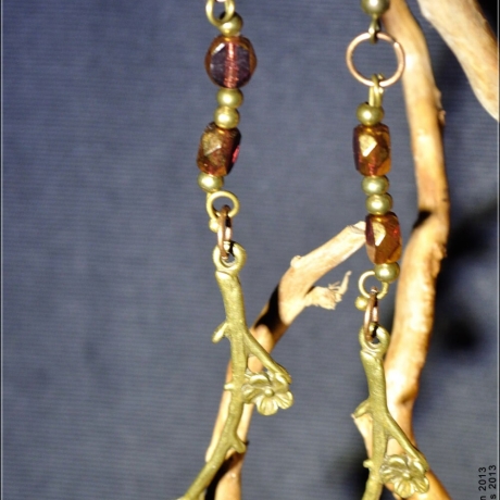 Zweiglein Ohrhänger -  Ohrringe Naturliebhaber handmade