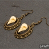Vogel-Schädel Ohrringe Ohrschmuck Gothic Dark Victorian handmade