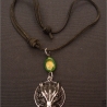 Wolf Kopf am Lederband – Halskette Wikinger Mittelalter handmade