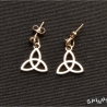 Celtic Ohrringe - Ohrstecker keltischer Knoten Heiden handmade