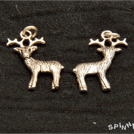 Hirsch Ohrringe Ohrstecker Tierschmuck Waldtier handmade