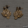 Eulen Ohrringe  Ohrstecker  Tierschmuck Eule handmade