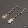 Eulen Ohrringe – Ohrhänger Tierschmuck Eule Heiden Vögel handmade
