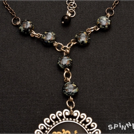 Medusa Medaillon Halskette Kamee Darkromantik handmade