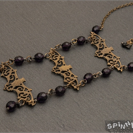 Fledermäuse Halskette Fledermaus Gothic Dunkelromantik  handmade