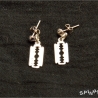 Rasierklingen Ohrringe Ohrstecker Gothic Punk handmade
