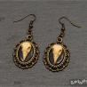 Vogel-Schädel Ohrringe Ohrschmuck Gothic Dark Victorian handmade