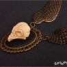 Eulenschädel Flügel Halskette Gothic Dark Romantic Victorian