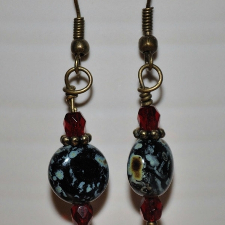 Neo-Victorian Ohrhänger Ohrringe Vintage Ethno Boho handmade