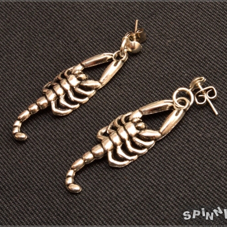 Skorpion Ohrringe - Ohrstecker, Gothic, filigran, handmade