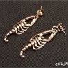 Skorpion Ohrringe - Ohrstecker, Gothic, filigran, handmade