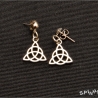 Celtic Ohrringe - Ohrstecker keltischer Knoten Heiden handmade