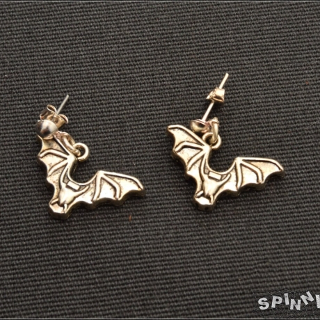 Fledermaus Ohrringe – Ohrstecker, filigran, Gothic, handmade
