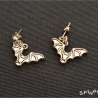 Fledermaus Ohrringe – Ohrstecker, filigran, Gothic, handmade