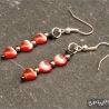 For My Love - Herzen Ohrringe Herzperlen Glasherzen handmade