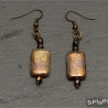 Vintage-Ohrringe „Herbstgold“ –  Neo-Victorian Boho  Romantik