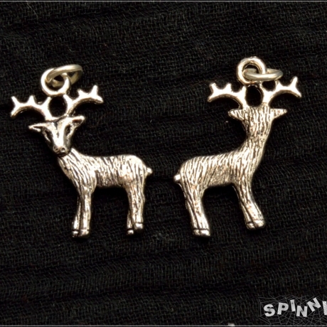 Hirsch Ohrringe Ohrstecker Tierschmuck Waldtier handmade
