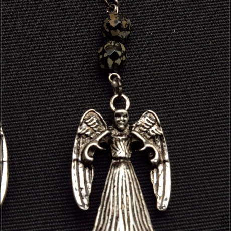 Angel of Grief Earrings - filigran, Fantasy, Engel,, handmade