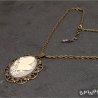 Blumen Medaillon Neo-Victorian Amulett Nostalgie handmade