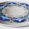 Mond Mandala Wand Bild oder Tisch Deko, Gemälde mit Blattsilber