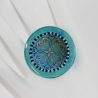 Dekorativer Ring mit Delphin Mandala Soulmates in Türkis Blau