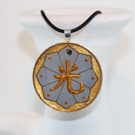 Legere Feng Shui Glücksbringer Halskette mit Symbol für Licht