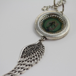 Erzengel Raphael Engel Schlüssel Anhänger mit Engelflügel