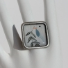Unikat Statement Ring mit Friedenstaube in Quadrat Fassung