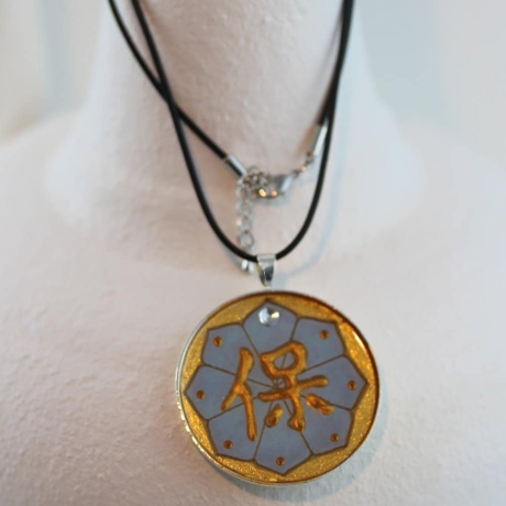 Legere Feng Shui Glücksbringer Halskette mit Symbol Schutz