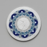 Mond Mandala Wand Bild oder Tisch Deko, Gemälde mit Blattsilber