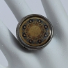 Boho Stil Ring mit Sonne Mandala, Unikat Schmuck für sie und ihn