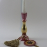 Engel Kerzenständer, Erzengel Chamuel Kerzenhalter rosa gold