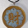 Legere Feng Shui Glücksbringer Halskette mit Symbol Reichtum