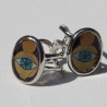 Ringe 2er Set mit Glücksbringer Auge, Boho Schmuck Set blau